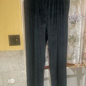Women's Black Velvet Pants